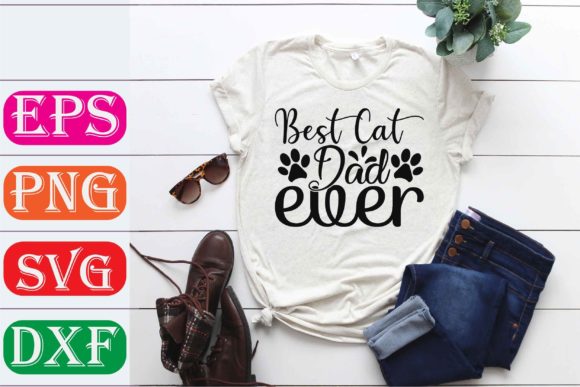 Cat Svg Design Best Cat Dad Ever Review