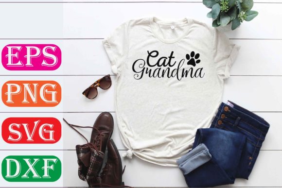 Cat Svg Design Grandma