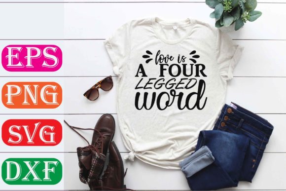 Cat Svg Design: Love is a Four-legged Word