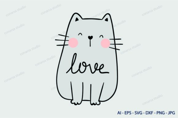 Cat SVG Grey – A Versatile Embroidery Design