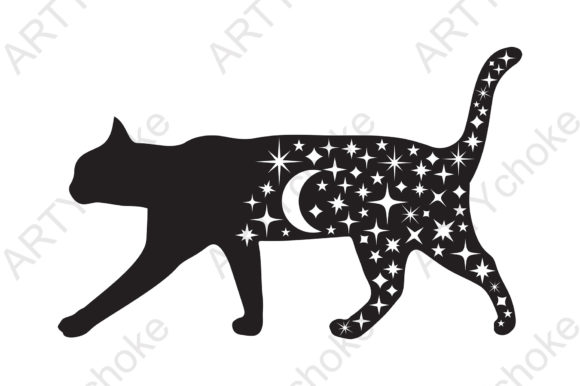 Celestial Cat SVG File Review for Embroidery Projects