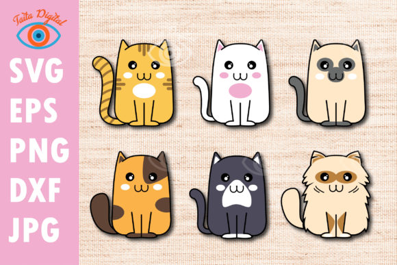 Cute Cat SVG Baby Cat Layered Cut File Review